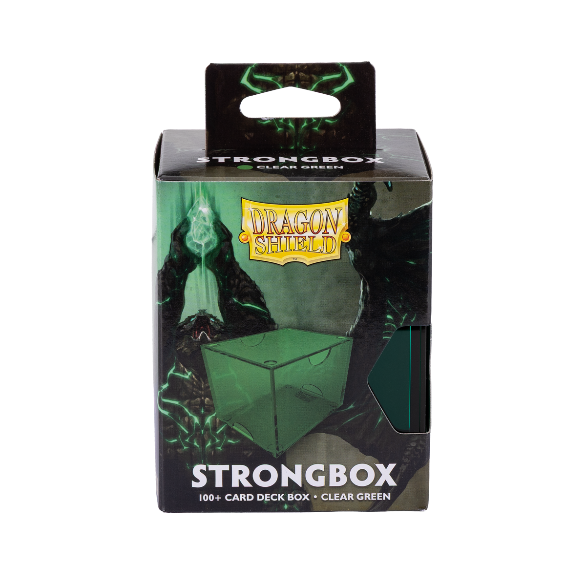 Dragon Shield Strongbox 100+ Clear Green Deck Box