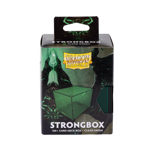 Dragon Shield Strongbox 100+ Clear Green Deck Box