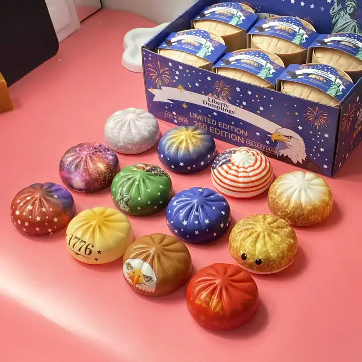 4th of July Dumpling Shape Squishy Stress Relief Toy product image 4