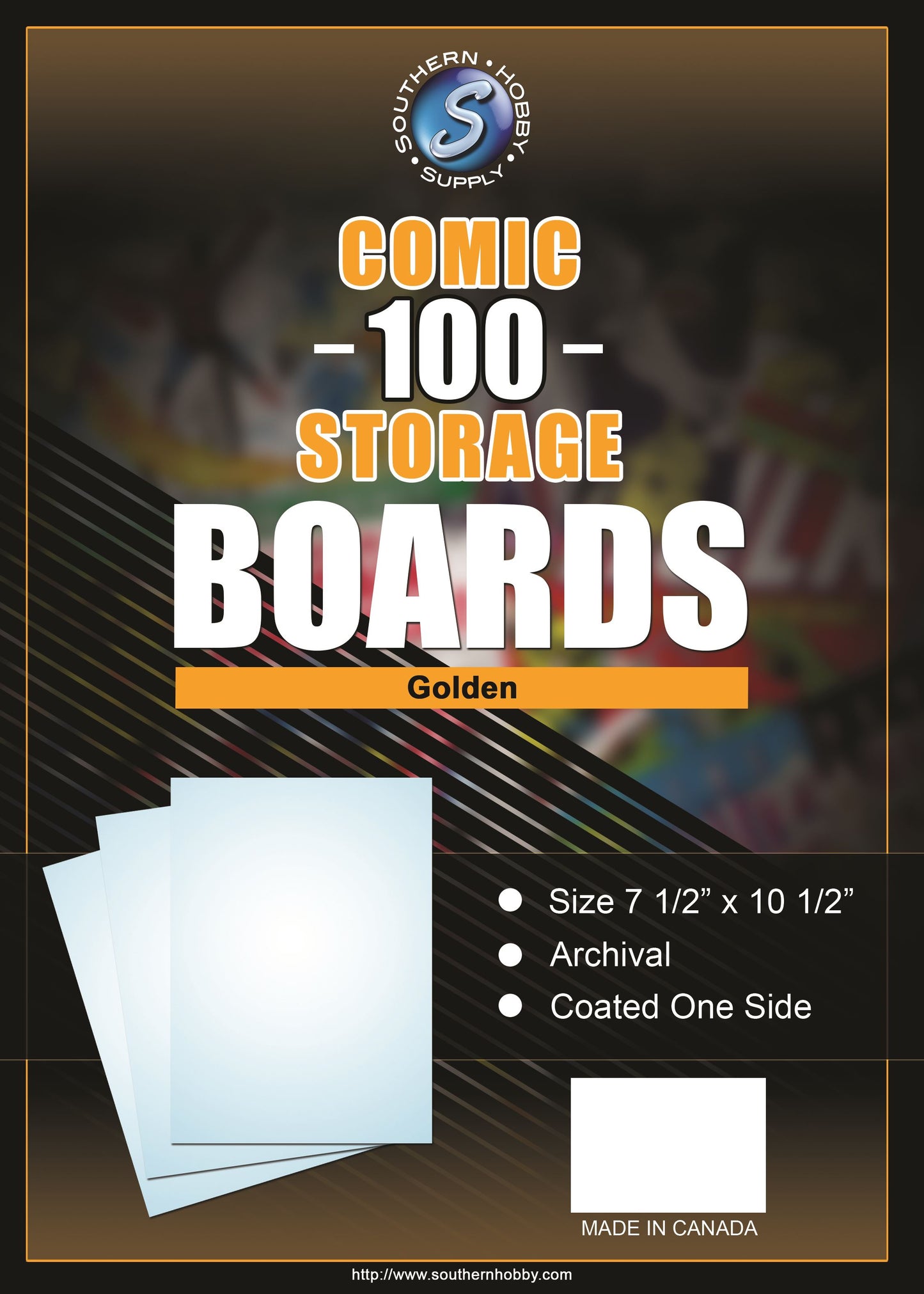 Southern Hobby Golden Age Comic Backing Boards – 100ct