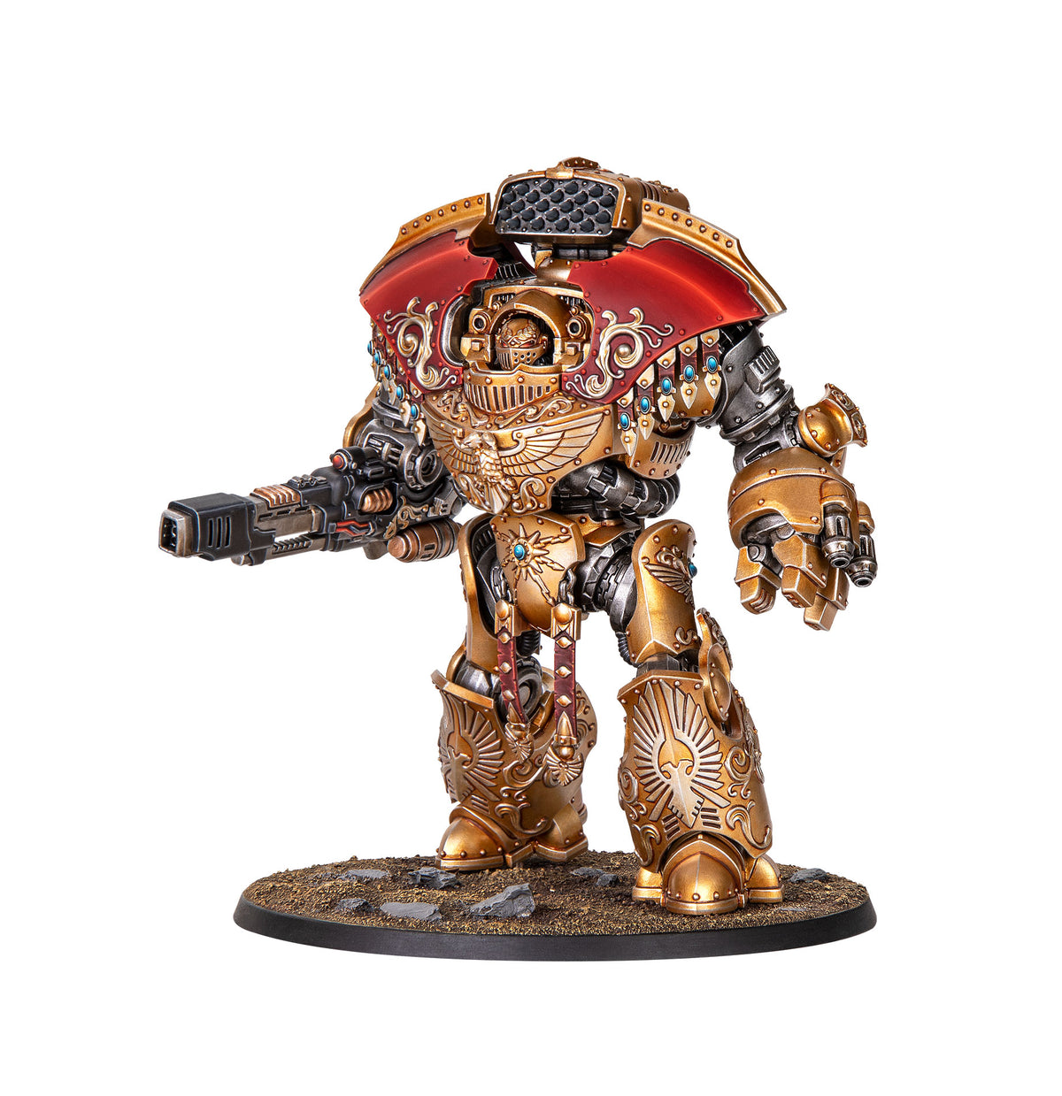Custodes Telemon Heavy Dreadnought, painted example