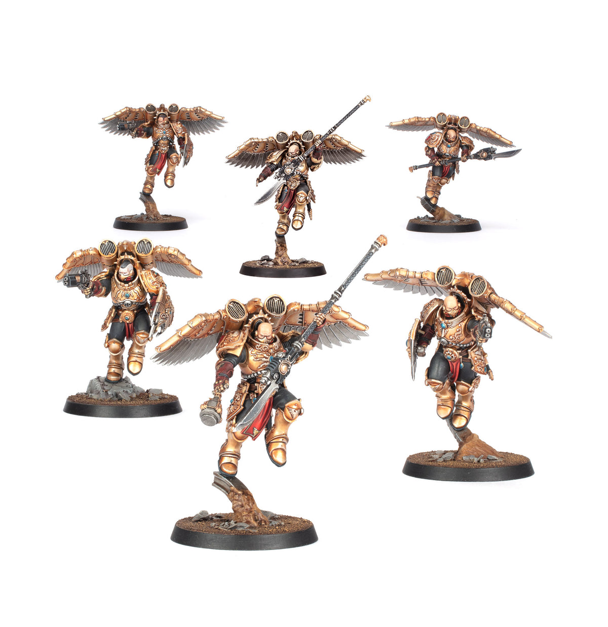 Custodes Venatari Sodality, six painted miniatures