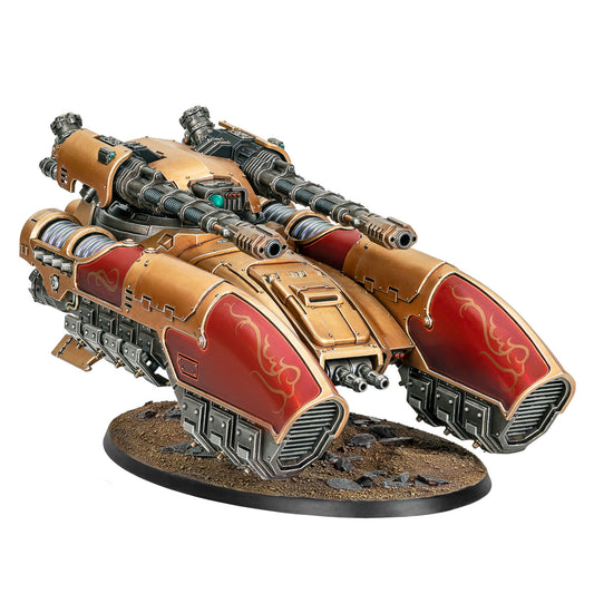 Custodes Caladius Grav-Tank with Iliastus Accelerator Cannon, painted example