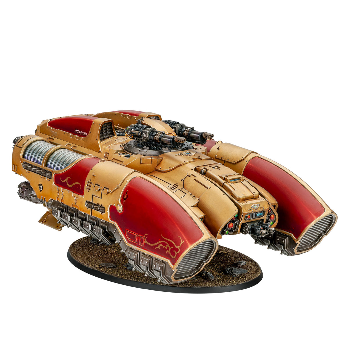 Custodes Coronus Grav-Carrier, painted example