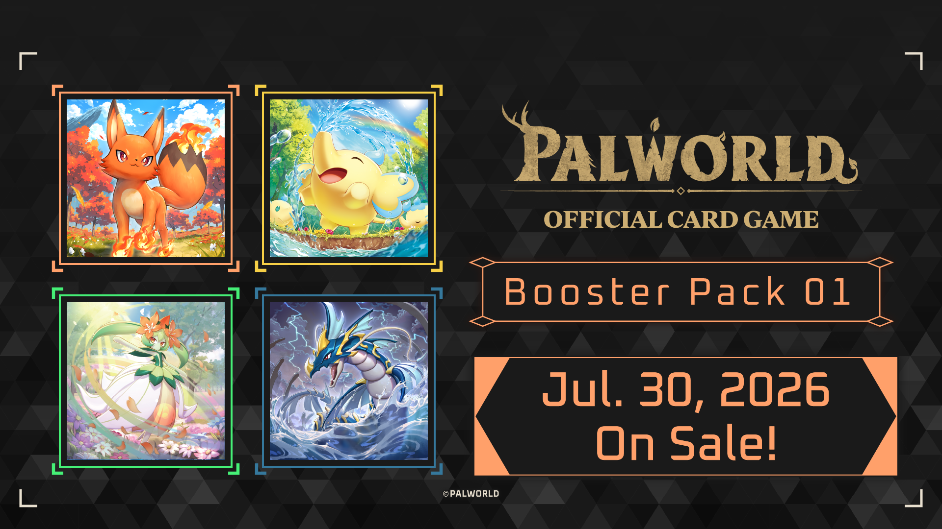 Palworld Official Card Game Dawn of Palpagos booster pack
