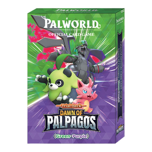 Palworld Official Card Game: Dawn of Palpagos Trial Deck — Green & Purple