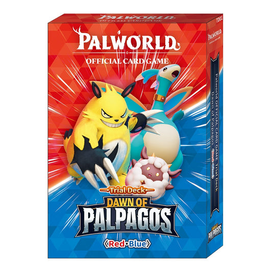 Palworld Official Card Game: Dawn of Palpagos Trial Deck — Red & Blue