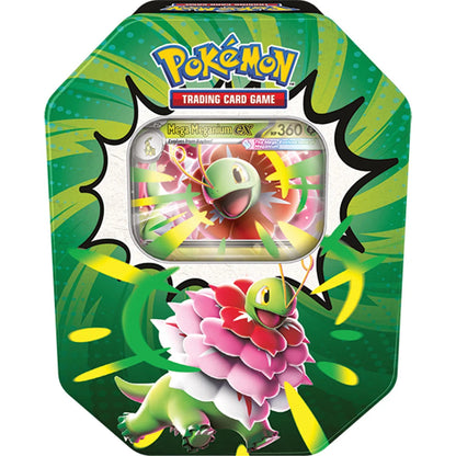 Pokémon TCG: Mega Evolution—Ascended Heroes Tin — Mega Meganium ex — product front