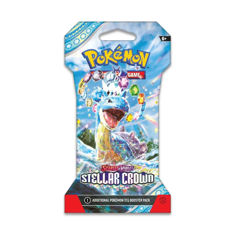 Pokémon TCG Scarlet and Violet Stellar Crown sleeved booster pack