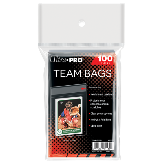 Ultra PRO Resealable Team Bags (100 Count) — 100-count retail package
