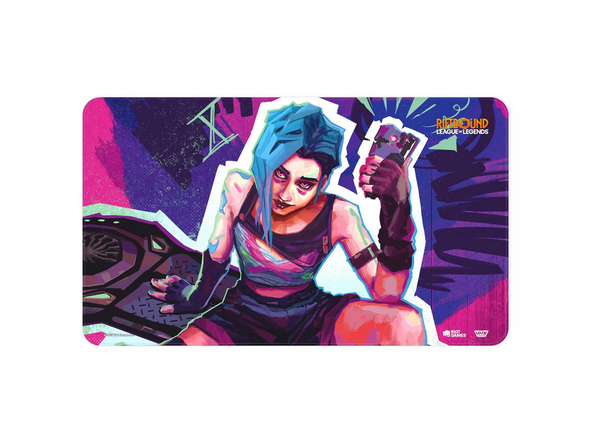 Riftbound: Origins Champion Playmat (24 × 14 Inches) — Jinx — product front