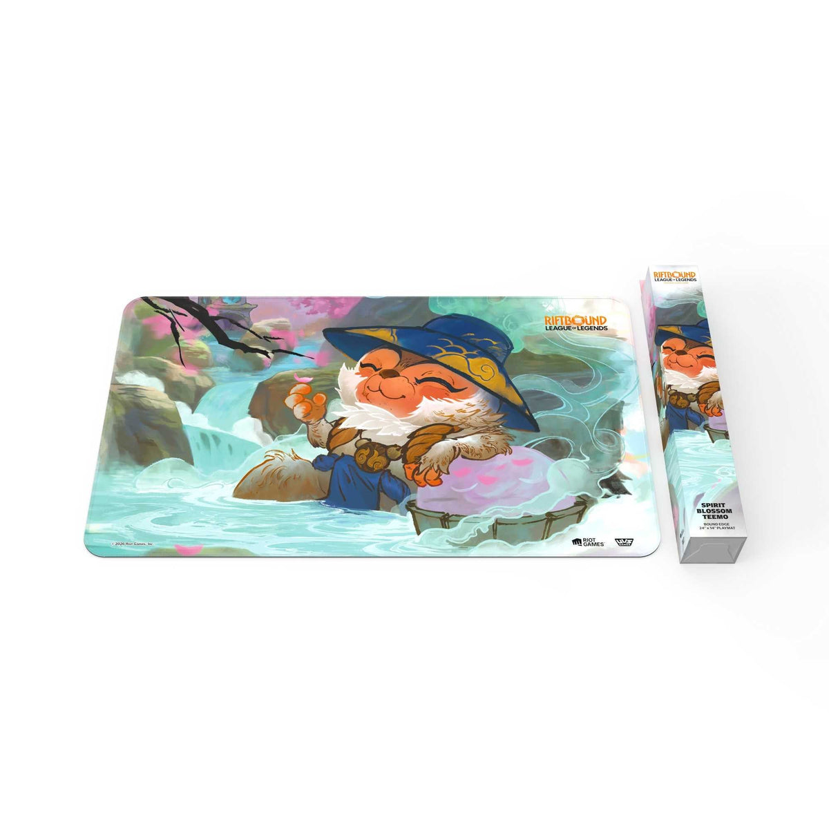 Riftbound: Spiritforged Spirit Blossom Teemo Playmat — playmat with retail storage box