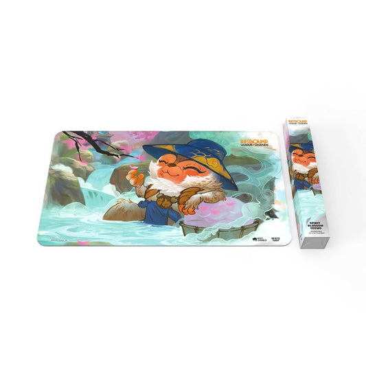 Riftbound: Spiritforged Spirit Blossom Teemo Playmat — playmat with retail storage box