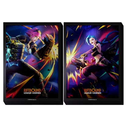 Riftbound: Vendetta Rivalry Art Sleeves (2 × 50 Count) — Vi vs Jinx — product front