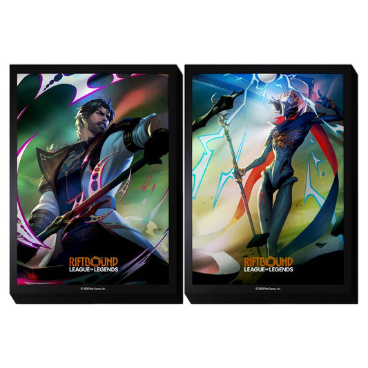 Riftbound: Vendetta Rivalry Art Sleeves (2 × 50 Count) — Jayce vs Viktor — product front
