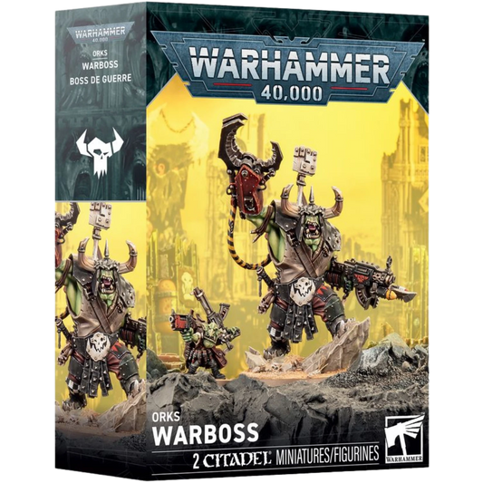Warhammer 40,000 Orks Warboss miniature box