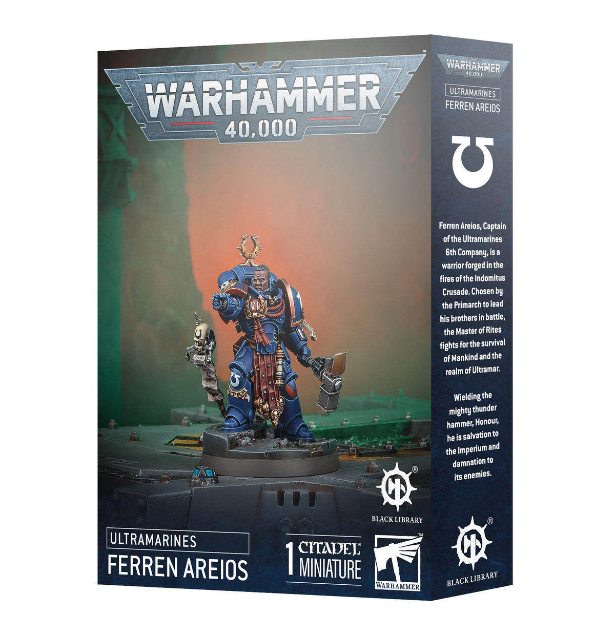 Ultramarines Ferren Areios Games Workshop miniature kit retail box