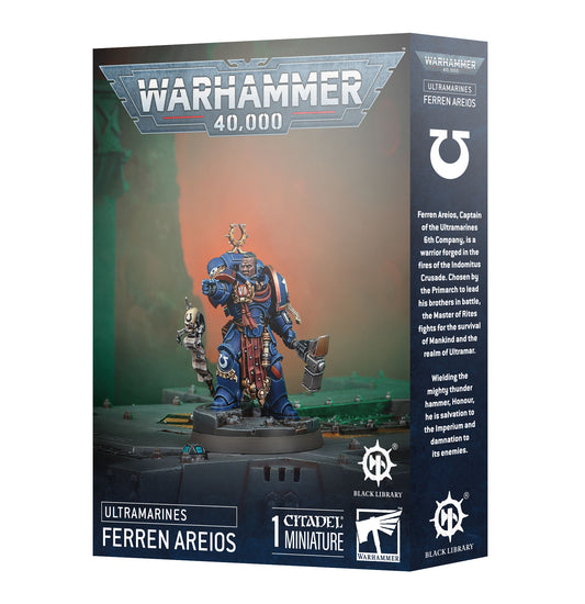 Ultramarines Ferren Areios Games Workshop miniature kit retail box